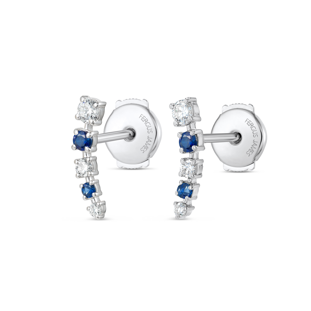 Sovereign Diamond Earrings Elegance - Half Moon Diamond