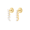 Serene Diamond Earrings Opulence - Petite Graduated Marquise