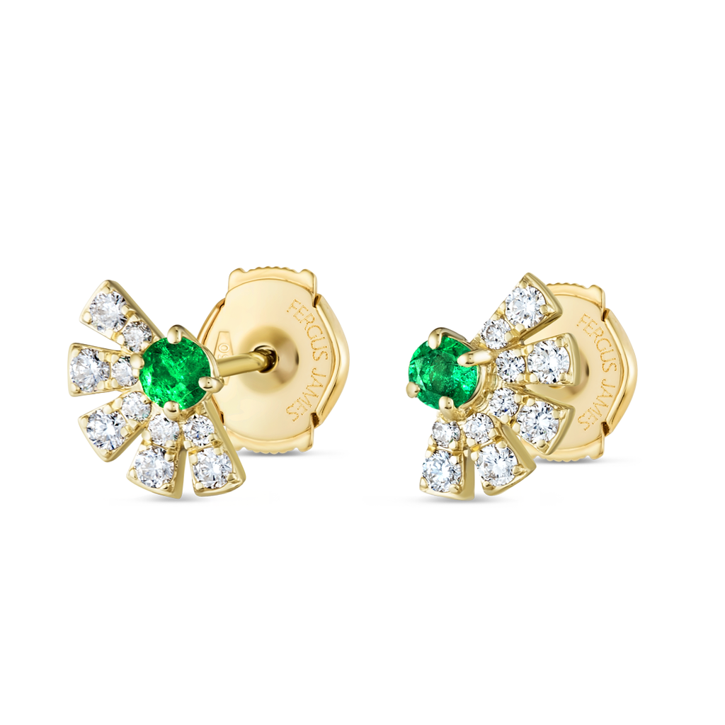 Ethereal Diamond Earrings Legacy - Emerald Diamond Sunrise