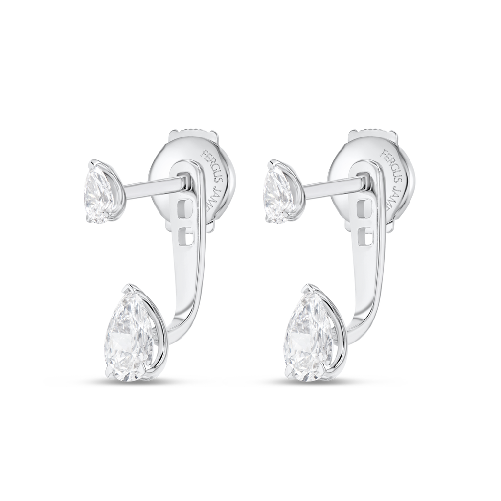 Celestial Diamond Earrings Illumination - Pear Shaped Diamond