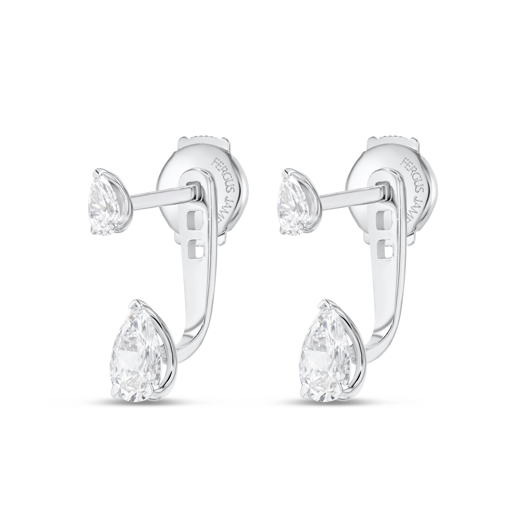 Celestial Diamond Earrings Illumination - Pear Shaped Diamond