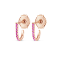 Aura Diamond Earrings Grace - Petite Pink Sapphire