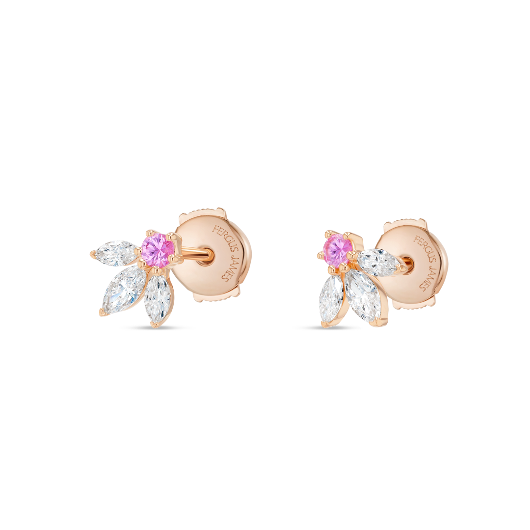 Sovereign Diamond Earrings Elegance - Pixie Wing Pink