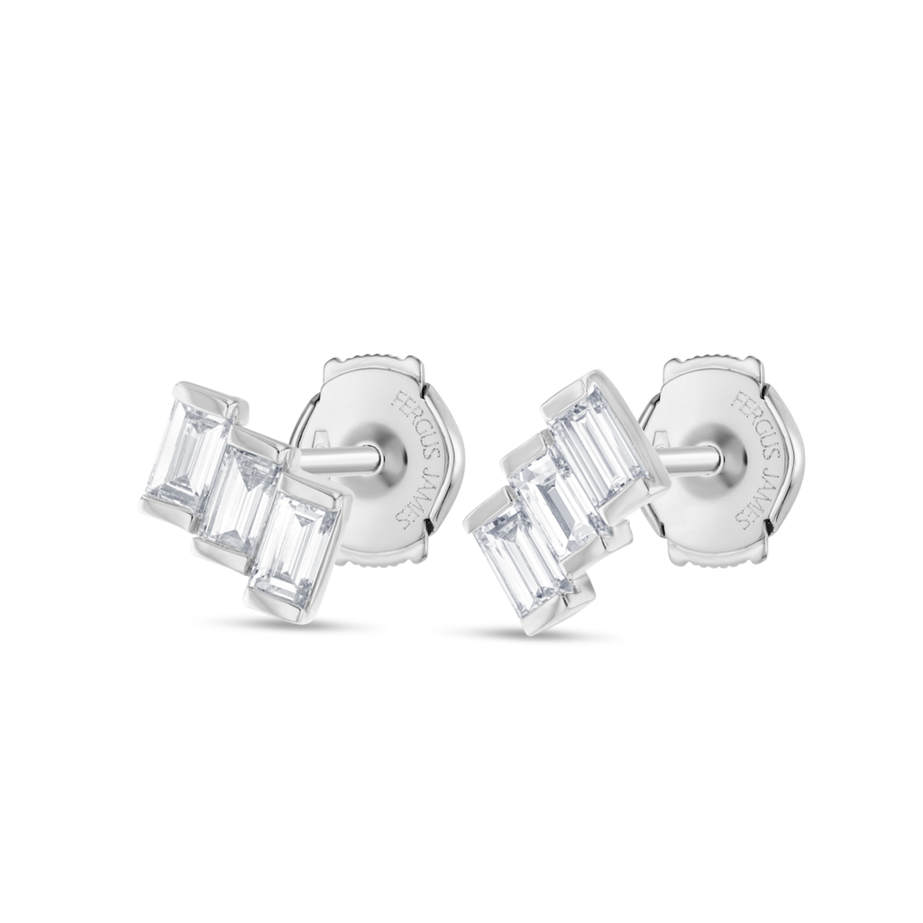 Luminous Diamond Earrings Allure - Ladder Baguette