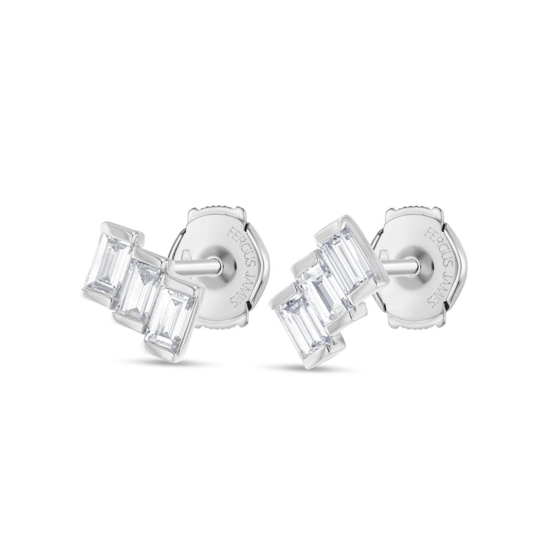 Luminous Diamond Earrings Allure - Ladder Baguette