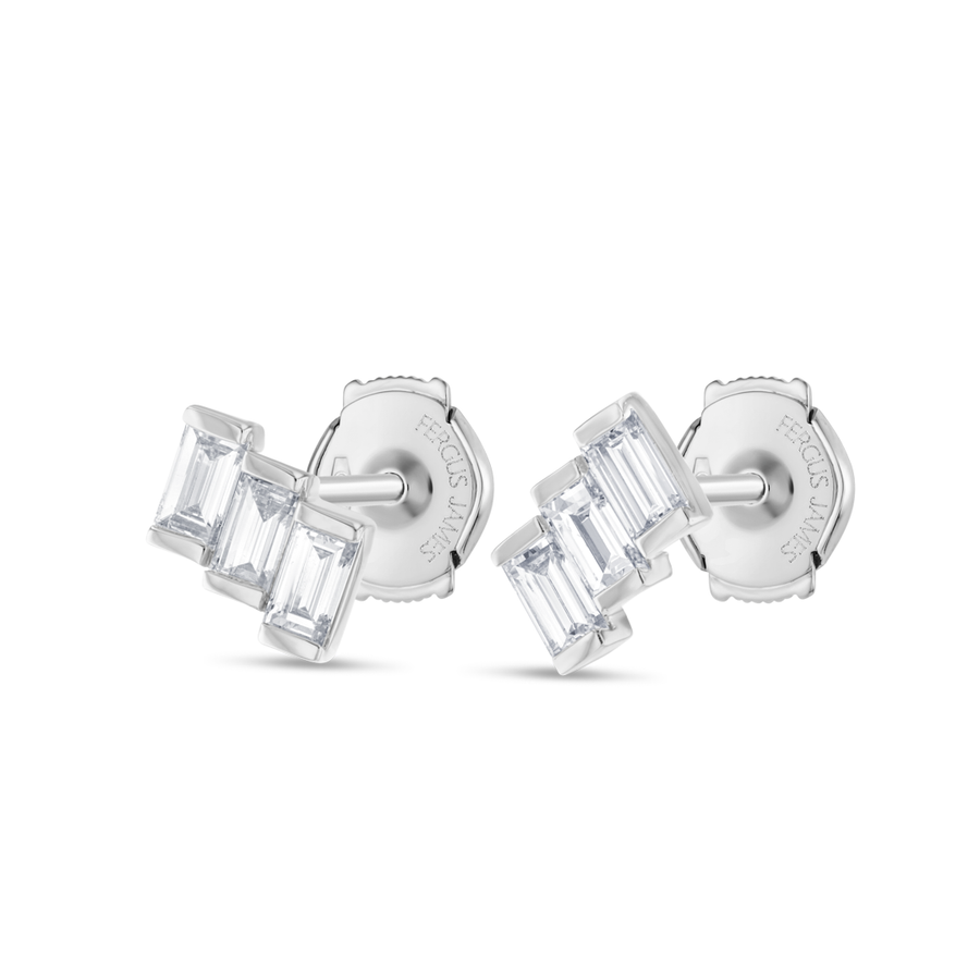 Luminous Diamond Earrings Allure - Ladder Baguette