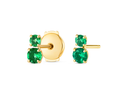 Aura Diamond Earrings Grandeur - Duo Emerald