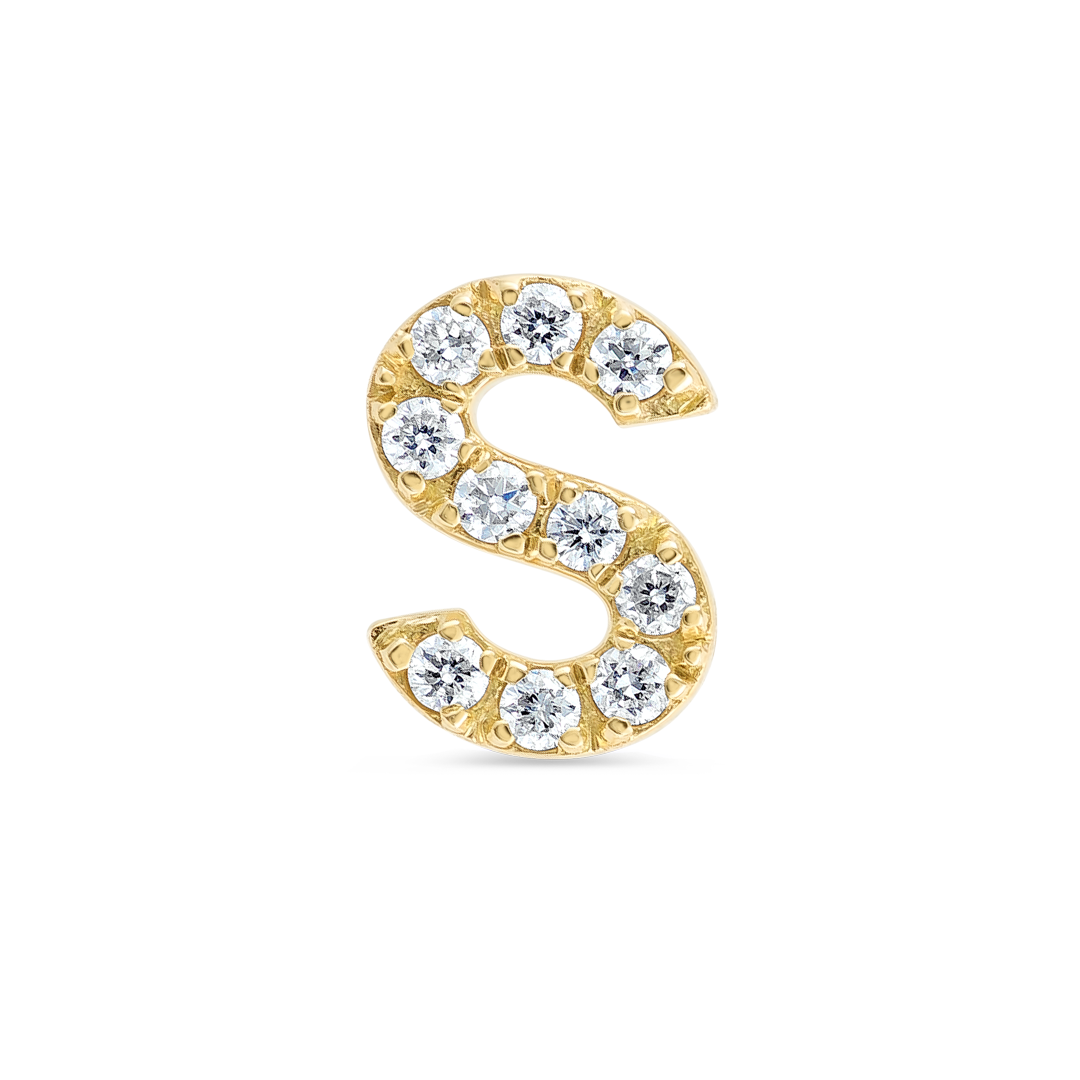 Majestic Diamond Earrings Grandeur - Letter
