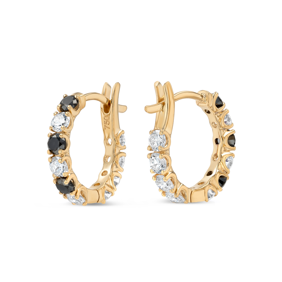 Ethereal Diamond Earrings Grandeur - Mini Diamond Black