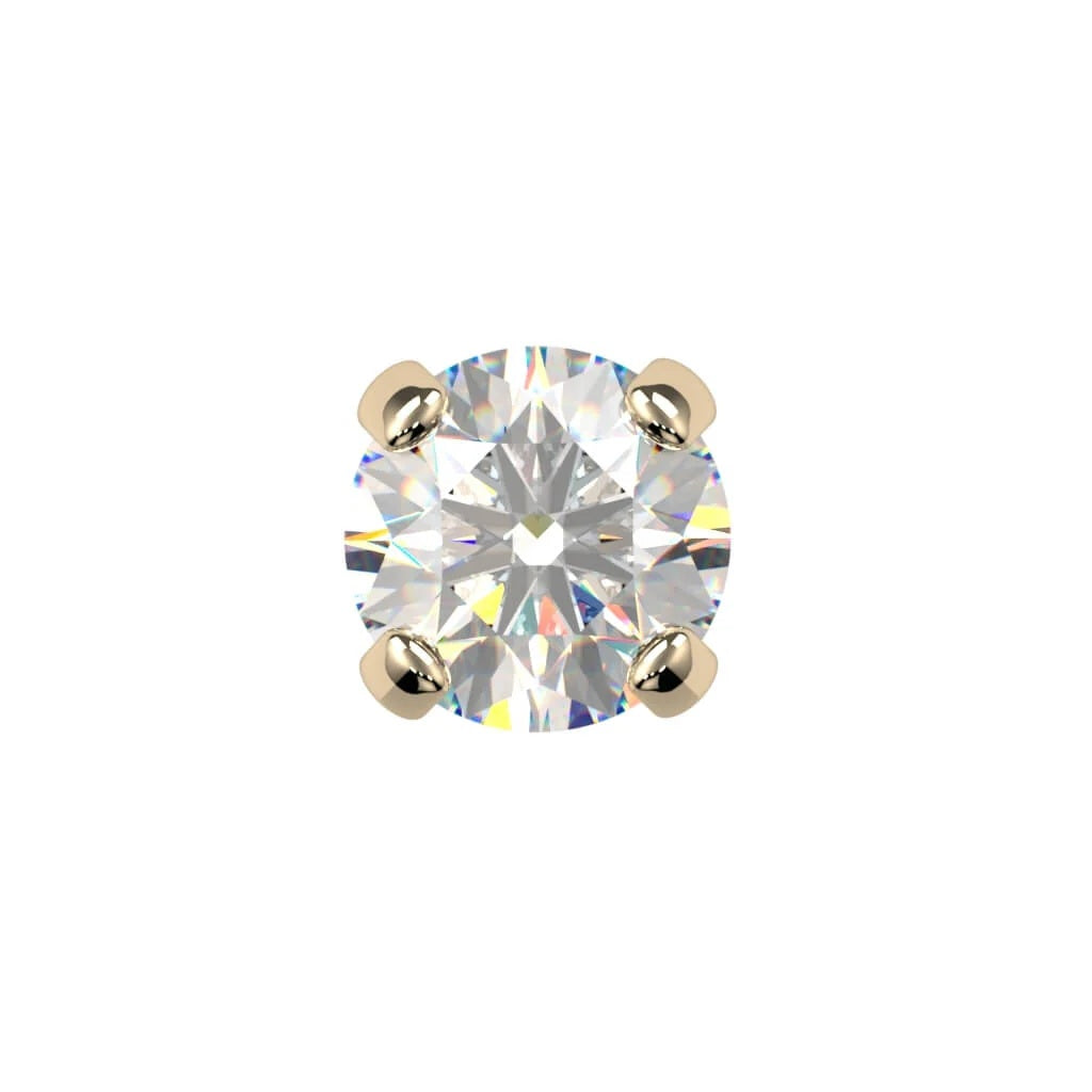 Serene Ear Piercing Allure - Tiny Diamond Prong-Set