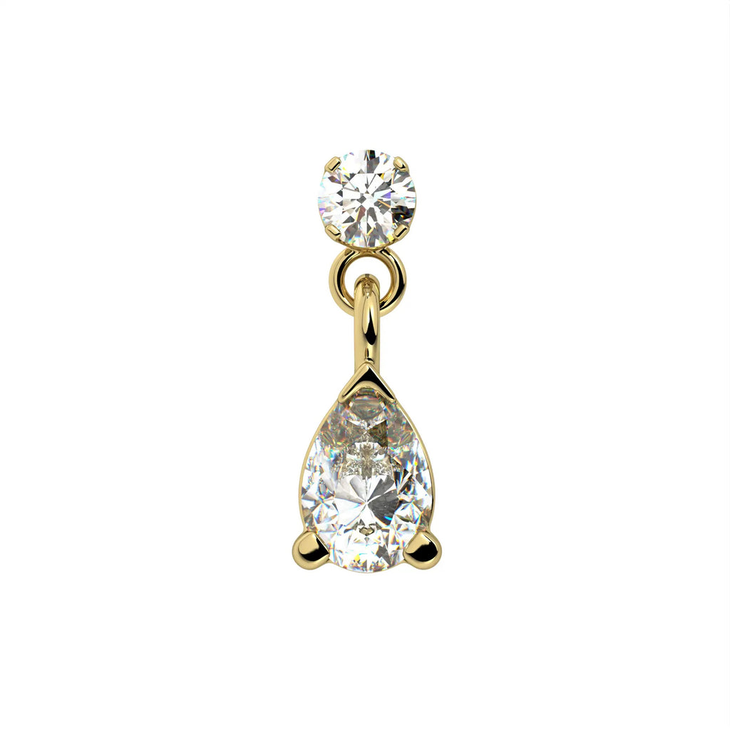 Eternal Ear Piercing Heirloom - Diamond Pear Drop