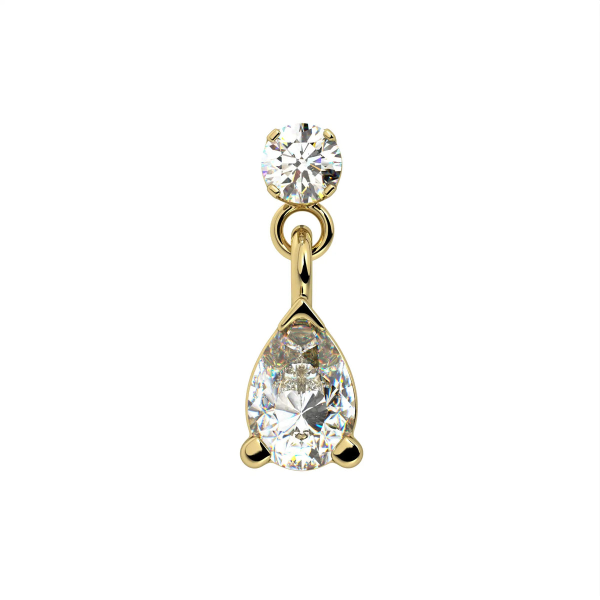Eternal Ear Piercing Heirloom - Diamond Pear Drop