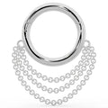Luminous Ear Piercing Illumination - Cascading Chains Hoop