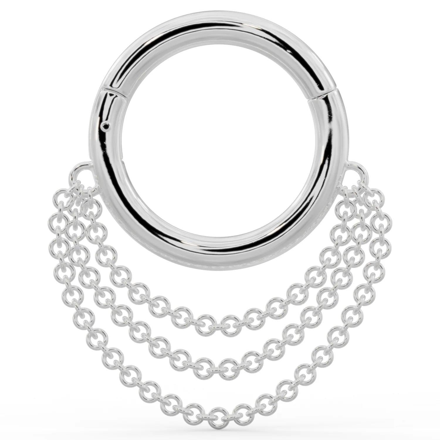 Luminous Ear Piercing Illumination - Cascading Chains Hoop