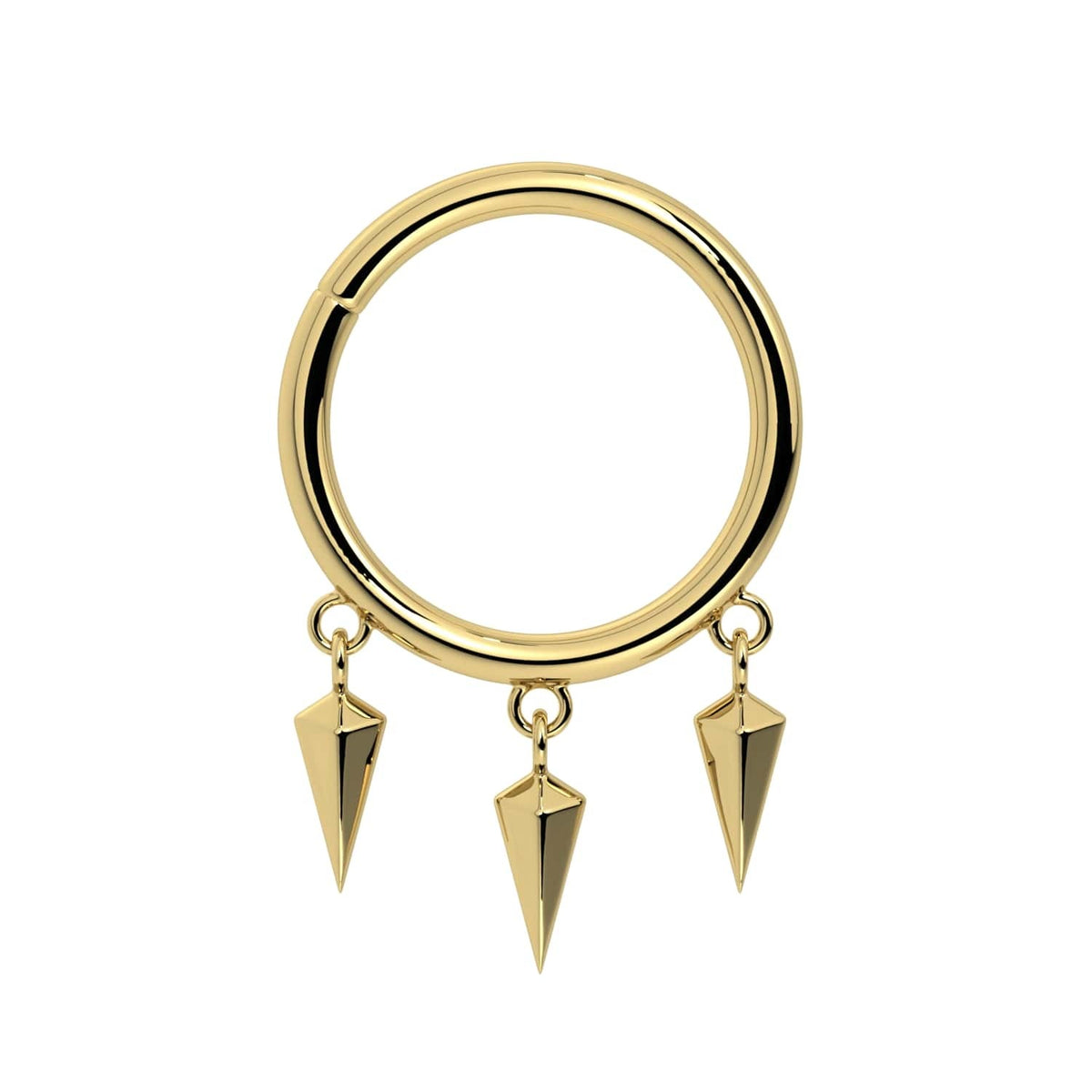 Serene Ear Piercing Opulence - Triple Spike Dangle