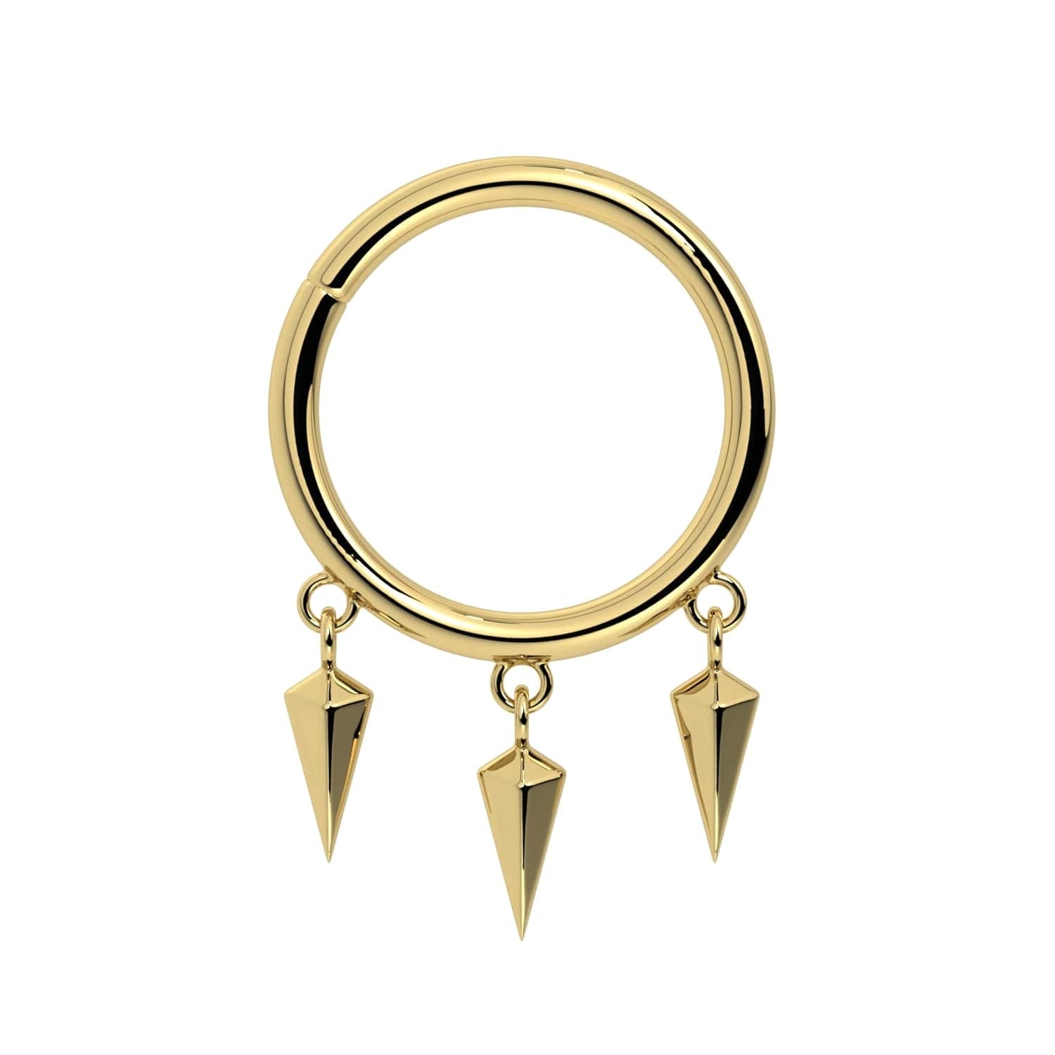 Serene Ear Piercing Opulence - Triple Spike Dangle
