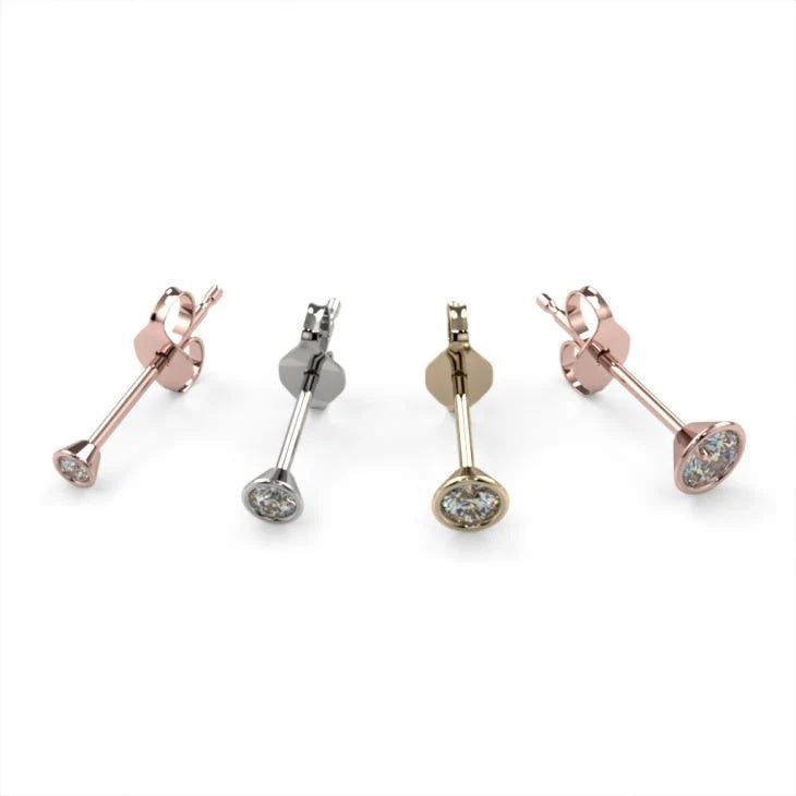Ethereal Ear Piercing Opulence - Tiny Diamond Low-Profile