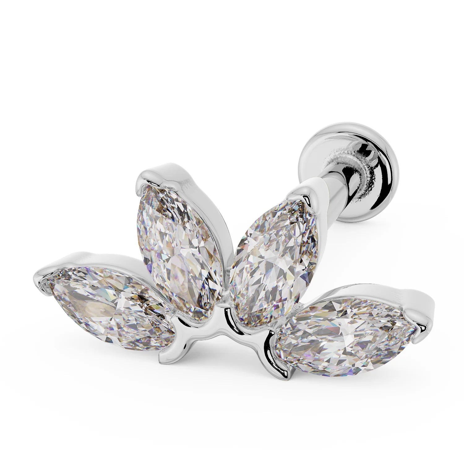 Regal Ear Piercing Legacy - Marquise Fan Diamond
