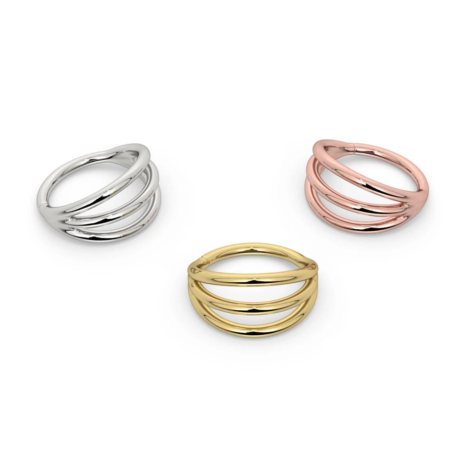 Timeless Ear Piercing Opulence - Triple Split Seam