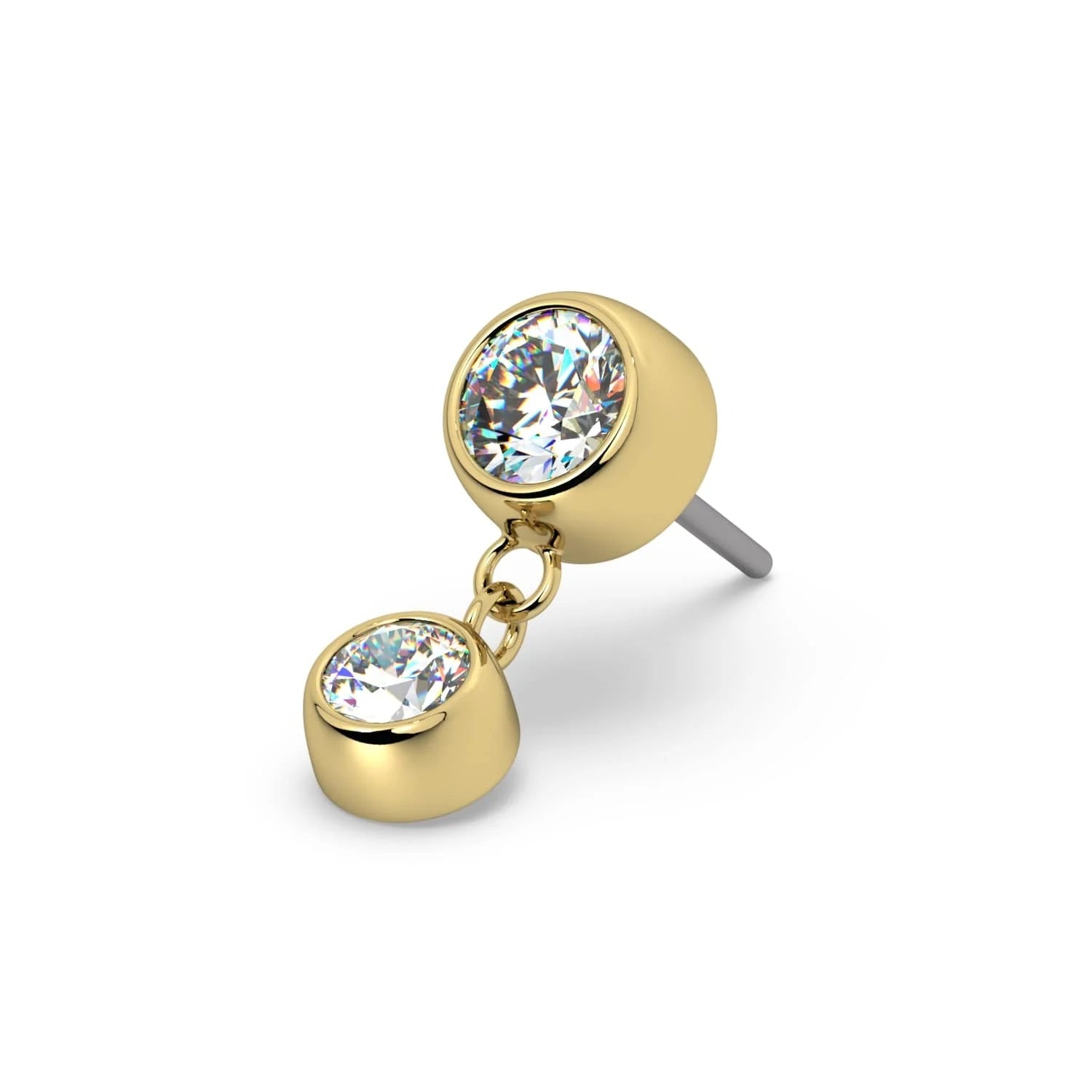 Serene Ear Piercing Elite - Bezel Gem Dangle