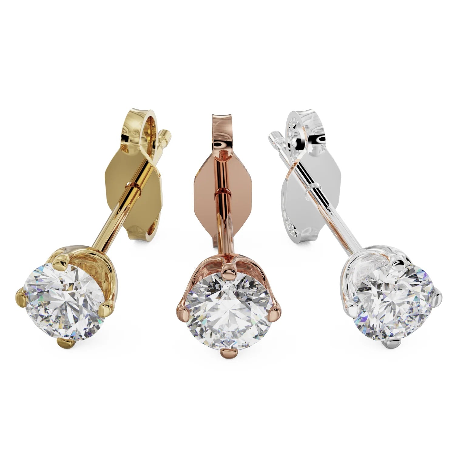 Celestial Ear Piercing Opulence - Diamond High-Set Prong