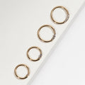 Luminous Ear Piercing Harmony - Three Diamonds Seam