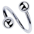 Majestic Ear Piercing Illumination - Twister Spiral Barbell