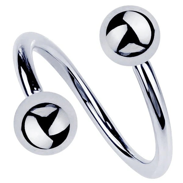 Majestic Ear Piercing Illumination - Twister Spiral Barbell