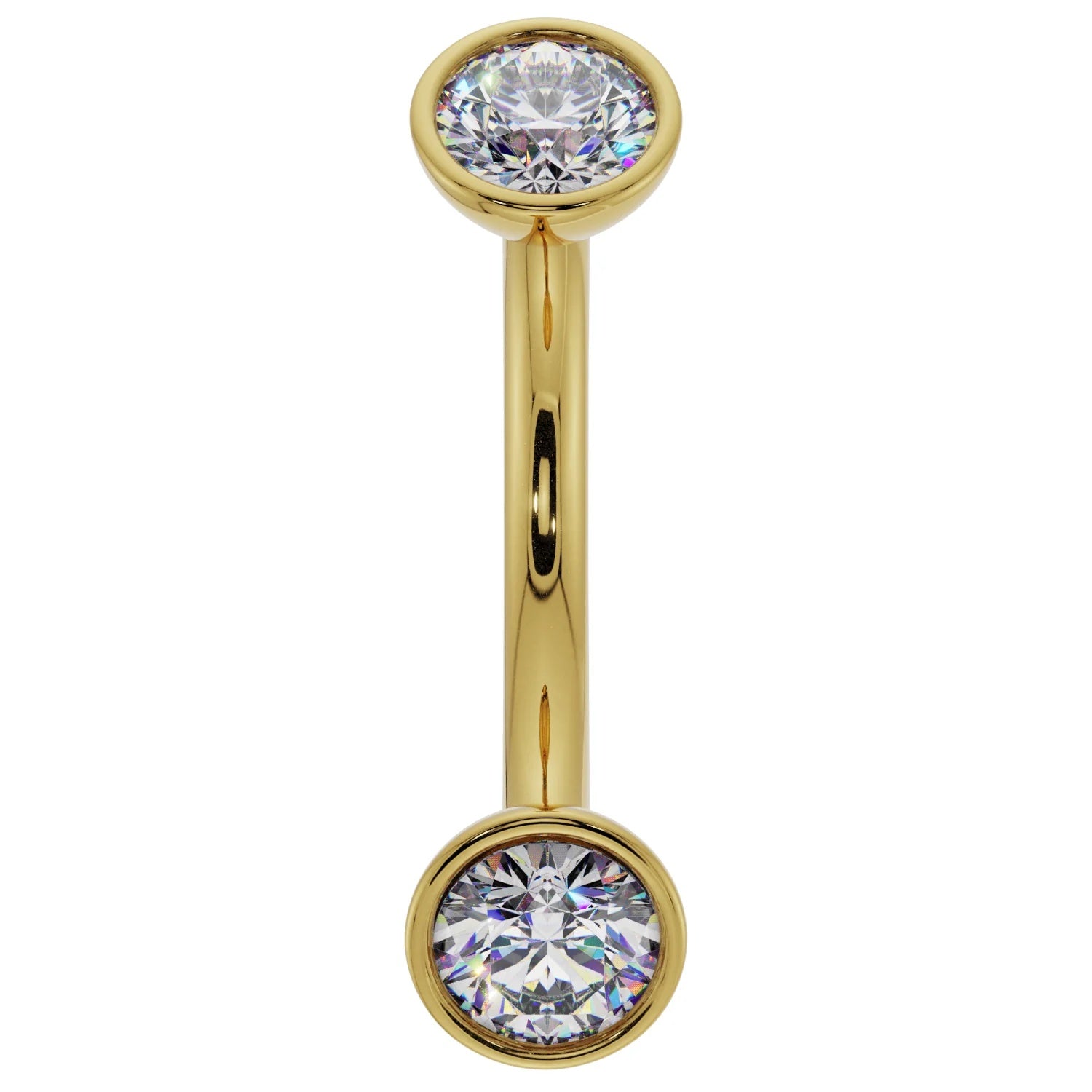 Royal Ear Piercing Heirloom - Cubic Zirconia Bezel-Set