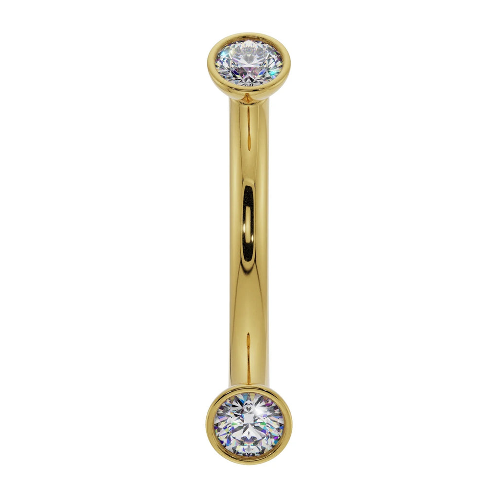 Celestial Ear Piercing Heirloom - Dainty Diamond Bezel-Set