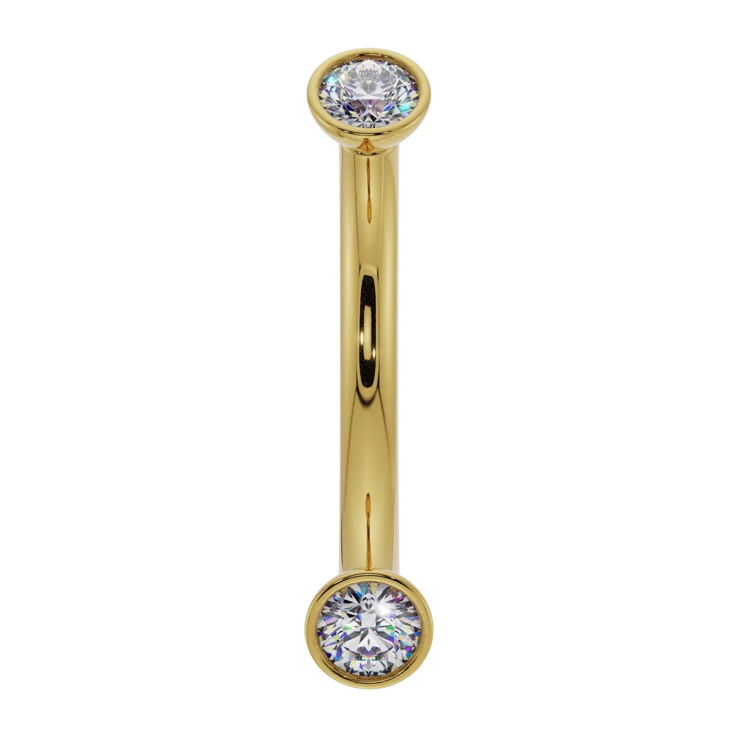 Celestial Ear Piercing Heirloom - Dainty Diamond Bezel-Set