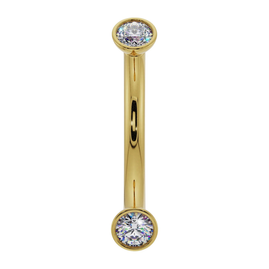 Celestial Ear Piercing Heirloom - Dainty Diamond Bezel-Set