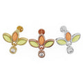 Ethereal Ear Piercing Grandeur - Jade Coral Wildflower
