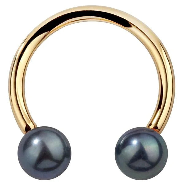 Sovereign Ear Piercing Grandeur - Cultured Peacock Pearl