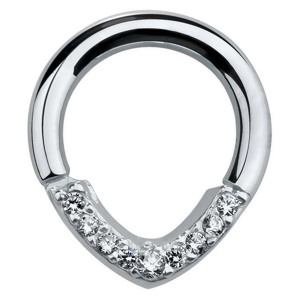 Luminous Ear Piercing Heirloom - Lined V-Shape Hinged