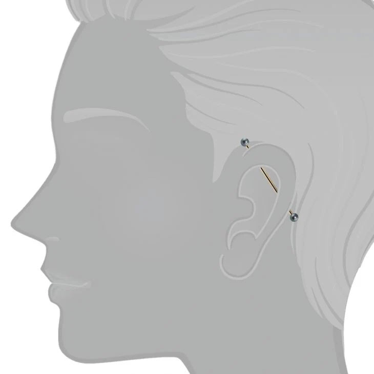 Sovereign Ear Piercing Grandeur - Cultured Peacock Pearl II