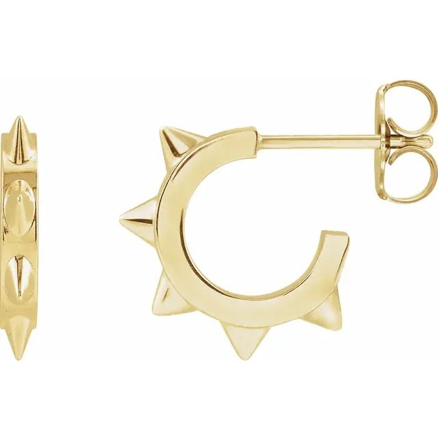 Celestial Ear Piercing Essence - Spike Huggie Hoop