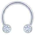 Timeless Ear Piercing Illumination - Diamond Round Bezel