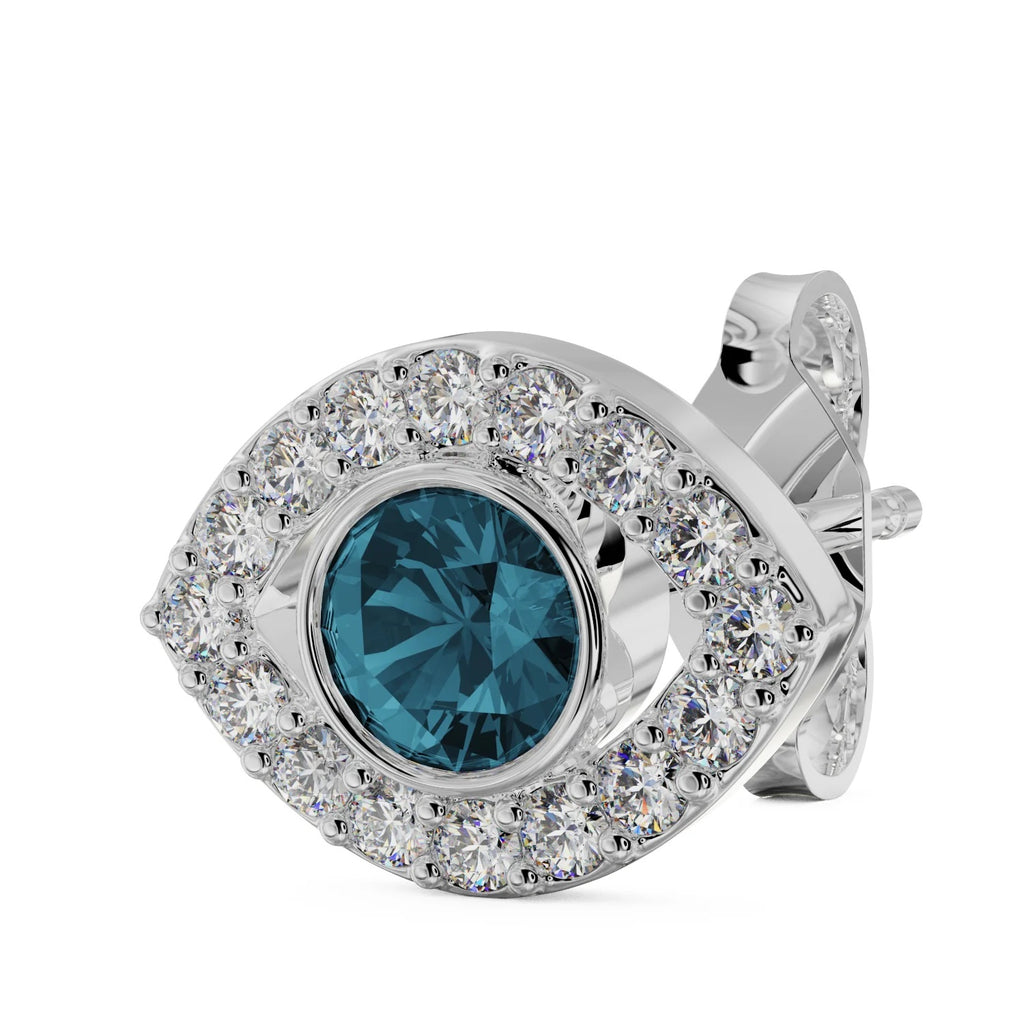 Luminous Ear Piercing Opulence - Evil Eye Diamond