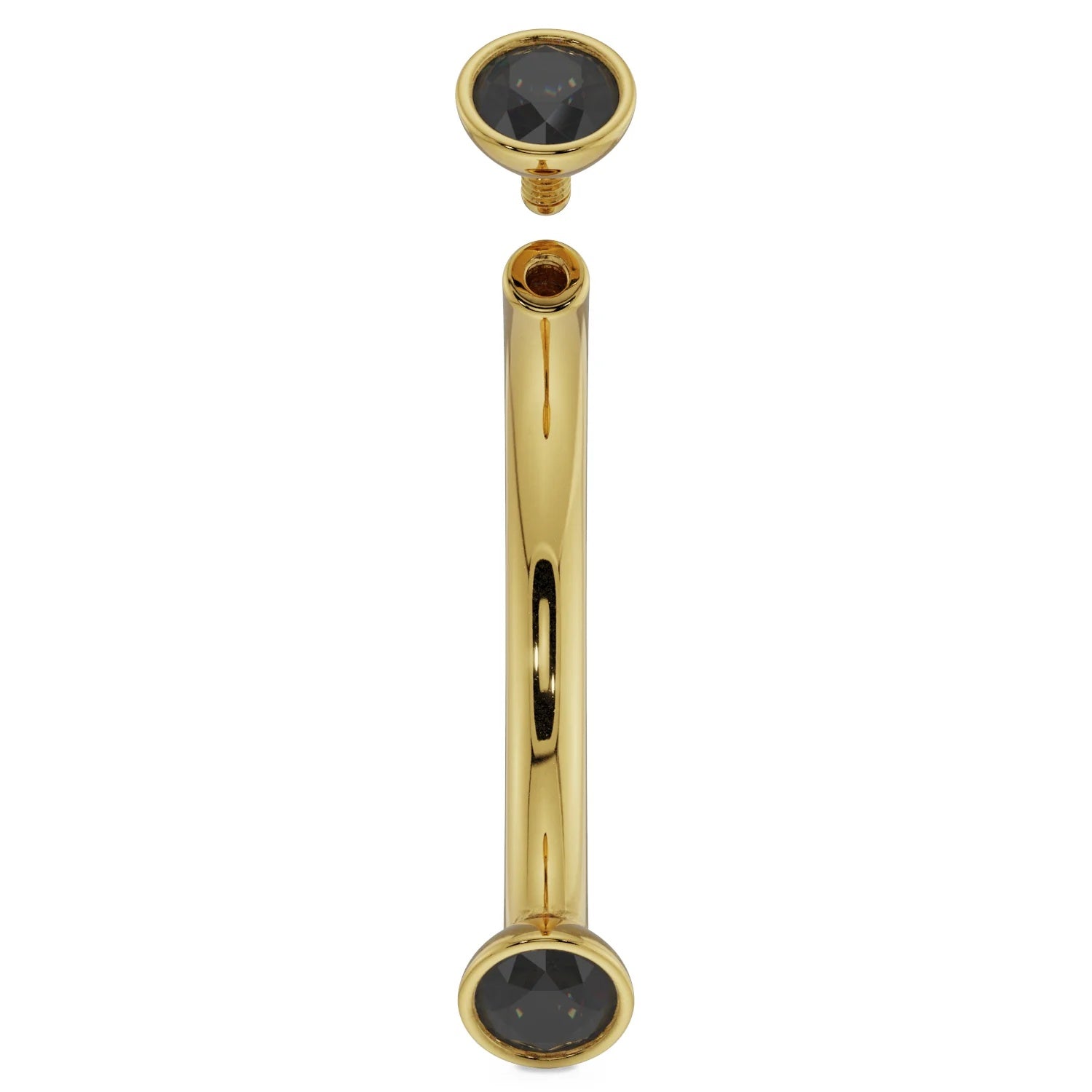 Regal Ear Piercing Grandeur - Dainty Black Diamond