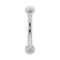 Ethereal Ear Piercing Heirloom - Dainty Pearl Bezel-Set