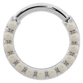 Royal Ear Piercing Allure - Pearl Clicker Hoop