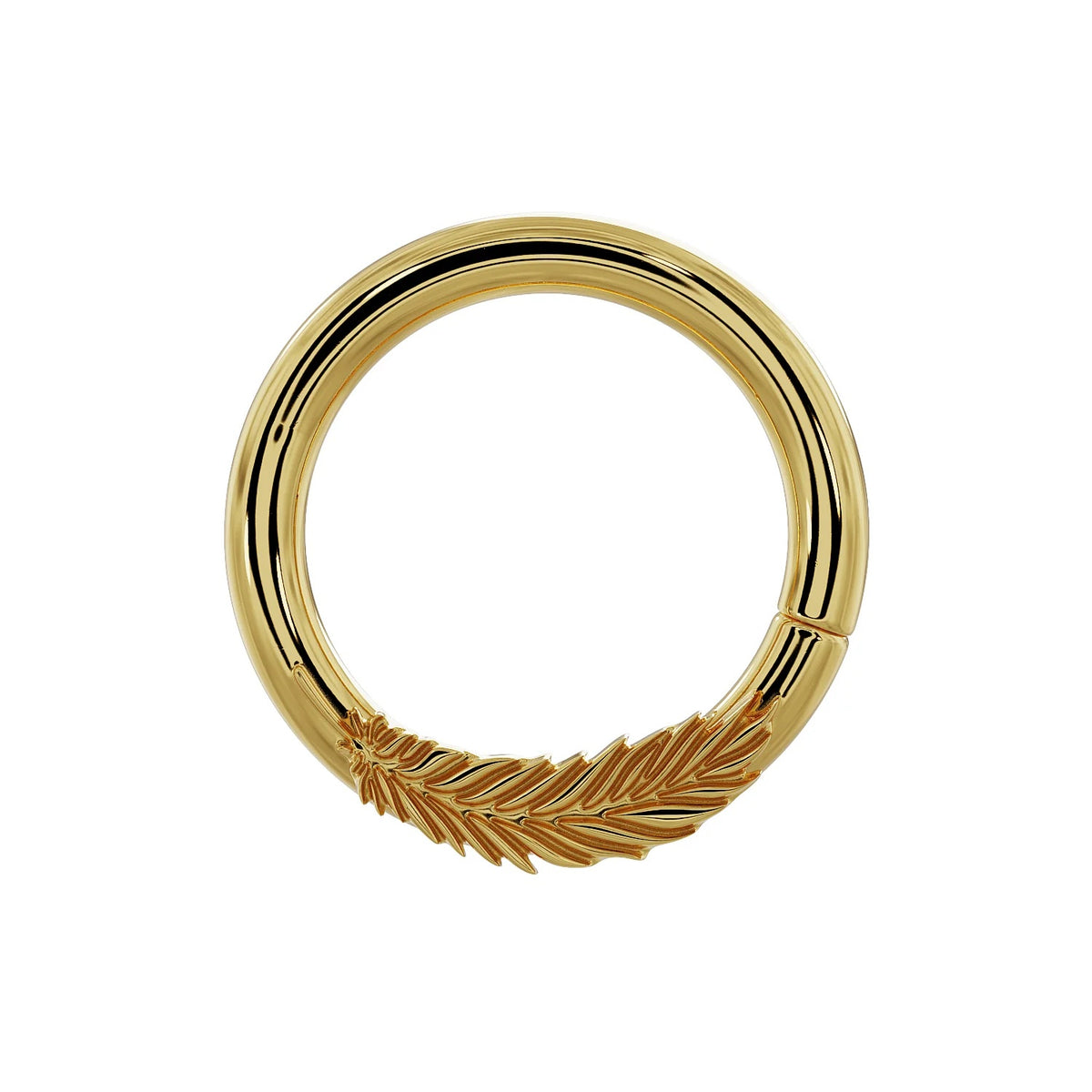 Celestial Ear Piercing Grace - Feather Left Seam