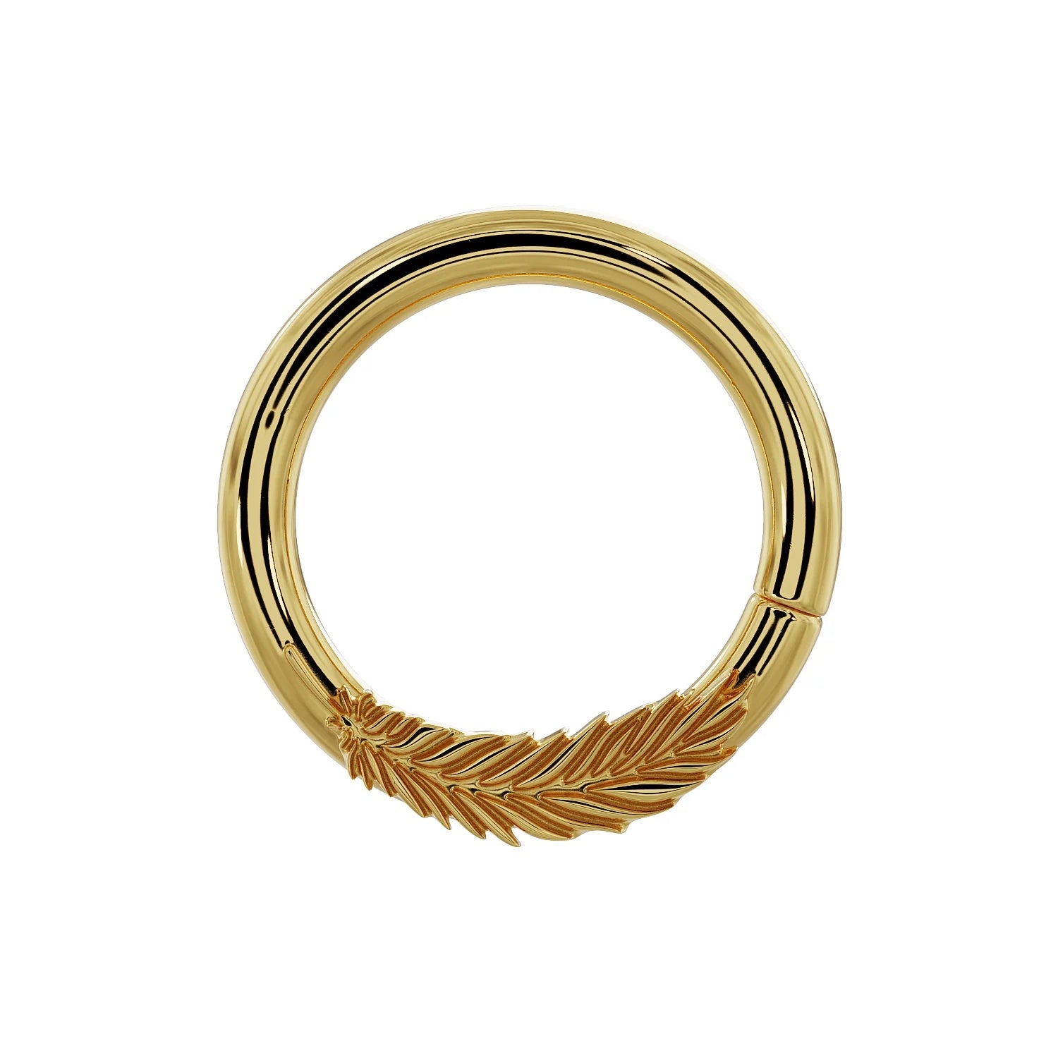Celestial Ear Piercing Grace - Feather Left Seam