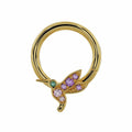 Serene Ear Piercing Grace - Hummingbird Seam Hoop