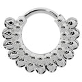 Timeless Ear Piercing Harmony - Petals Clicker Hoop