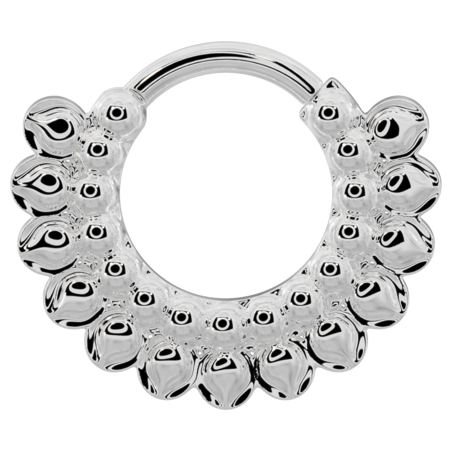 Timeless Ear Piercing Harmony - Petals Clicker Hoop