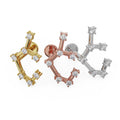 Luminous Ear Piercing Illumination - Sagittarius Constellation Flat