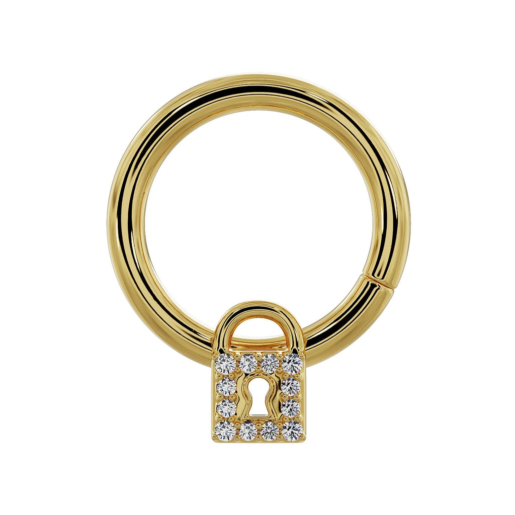 Royal Ear Piercing Illumination - Lock Diamond Seam