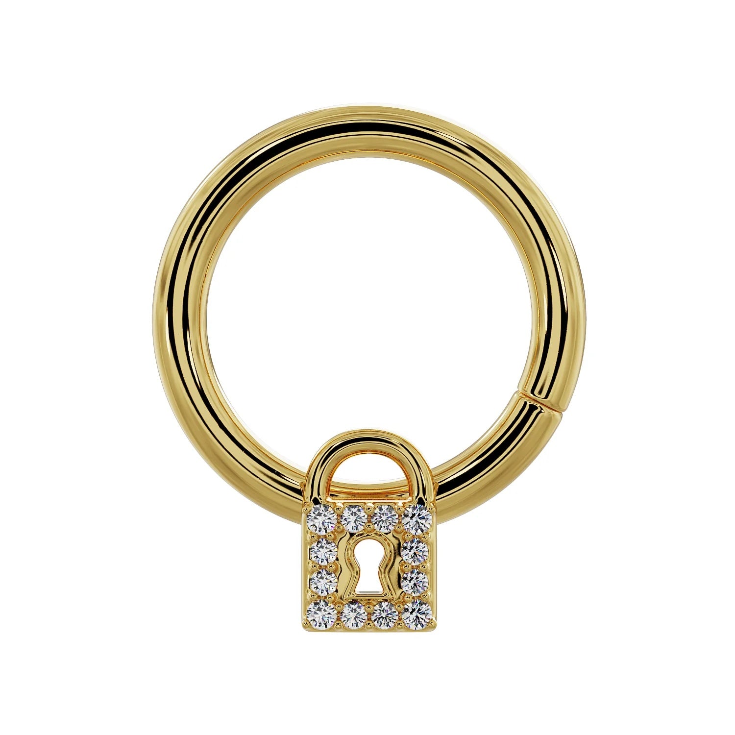 Royal Ear Piercing Illumination - Lock Diamond Seam